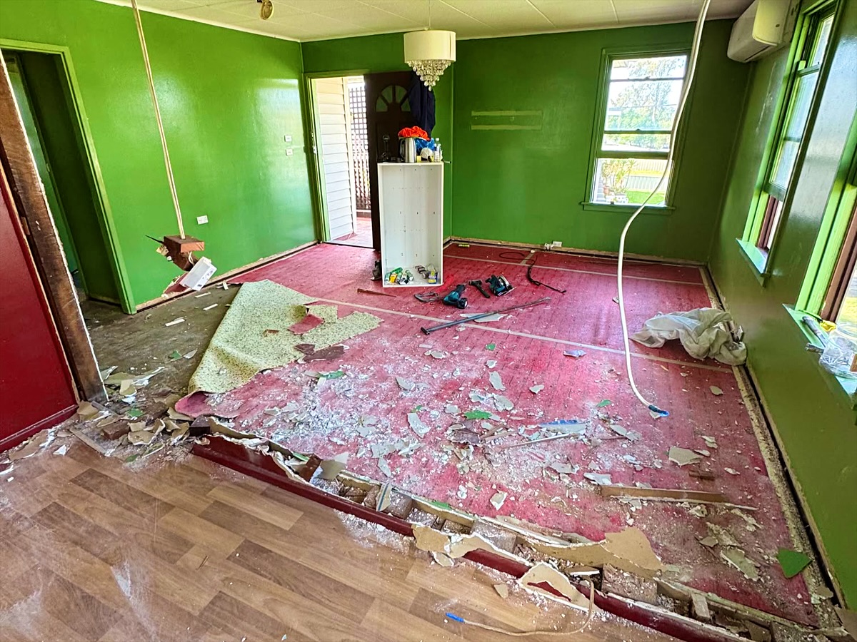 Living room before the works